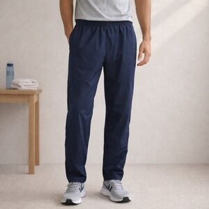 BCG Navy Blue Athletic Track Pants XL Mesh Lined Activewear Sportswear